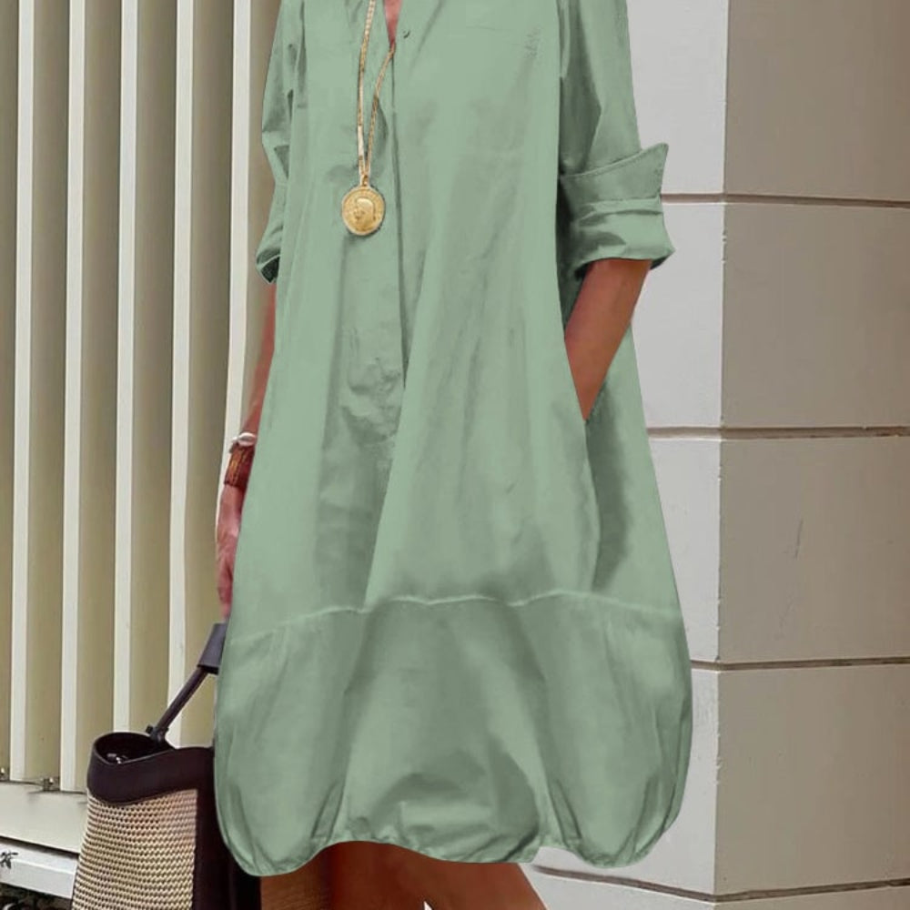 Women's Summer Dress Formal Midi | Shirt Dress - Image 6