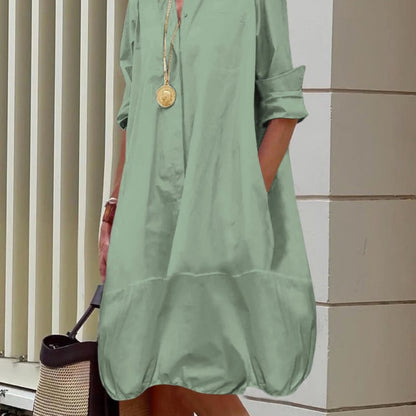 Women's Summer Dress Formal Midi | Shirt Dress - Image 6