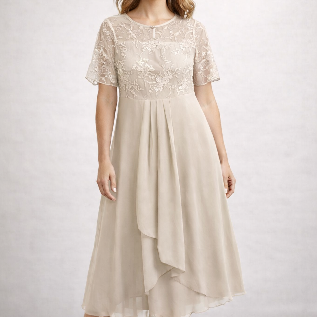 Women's Summer Dress Formal Midi | Trim Dress - Image 10