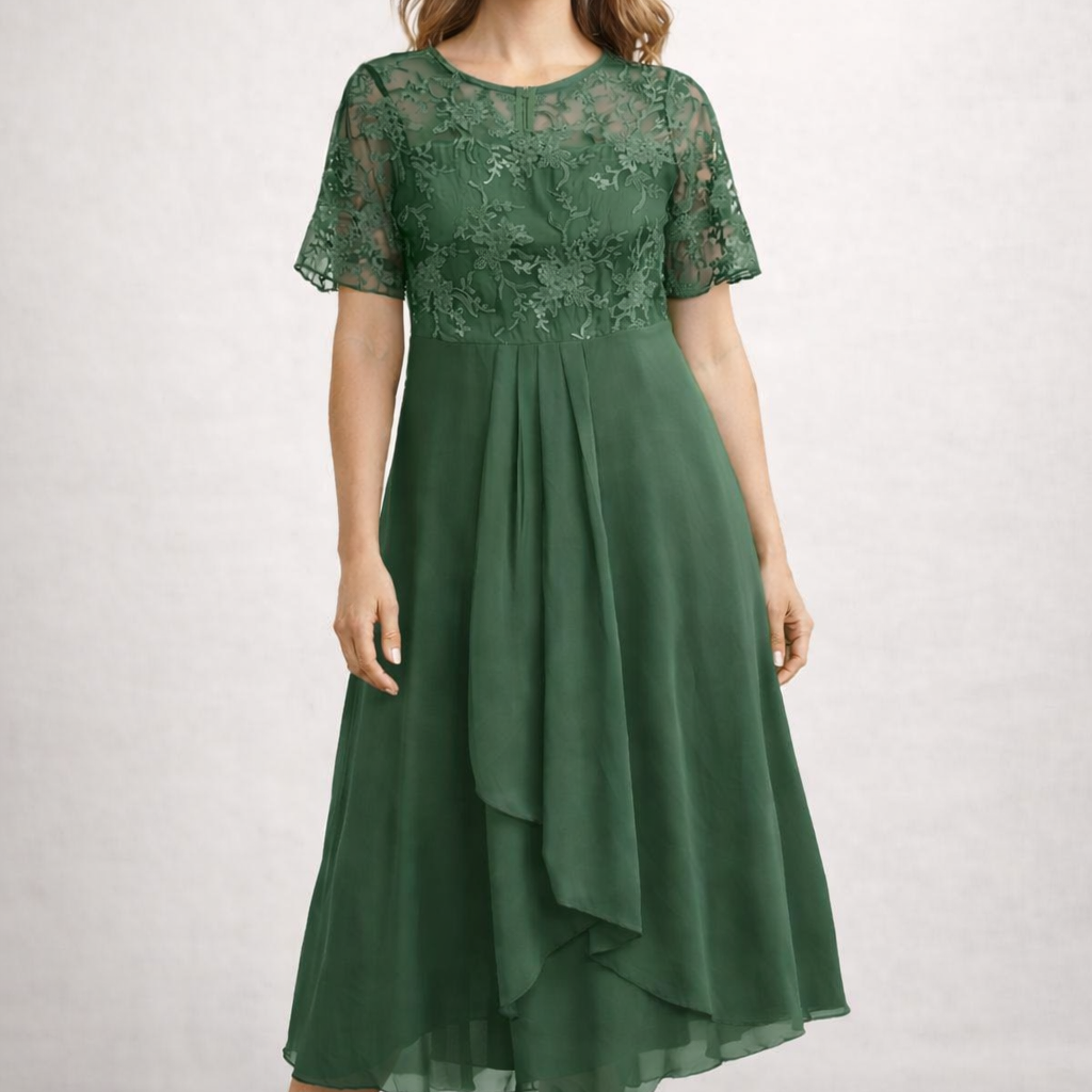 Women's Summer Dress Formal Midi | Trim Dress - Image 5