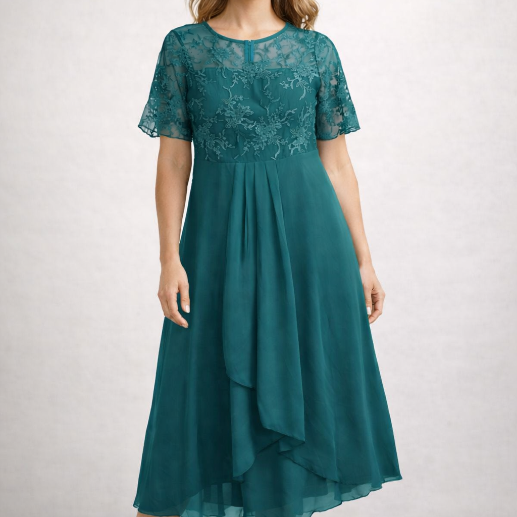 Women's Summer Dress Formal Midi | Trim Dress - Image 8