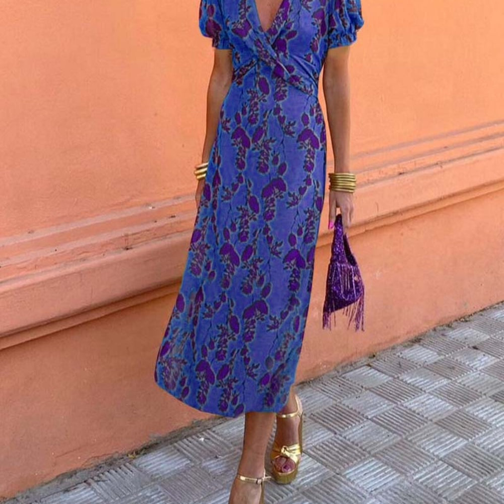 Women's Summer Dress Maxi A-Line | Floral Dress - Image 11