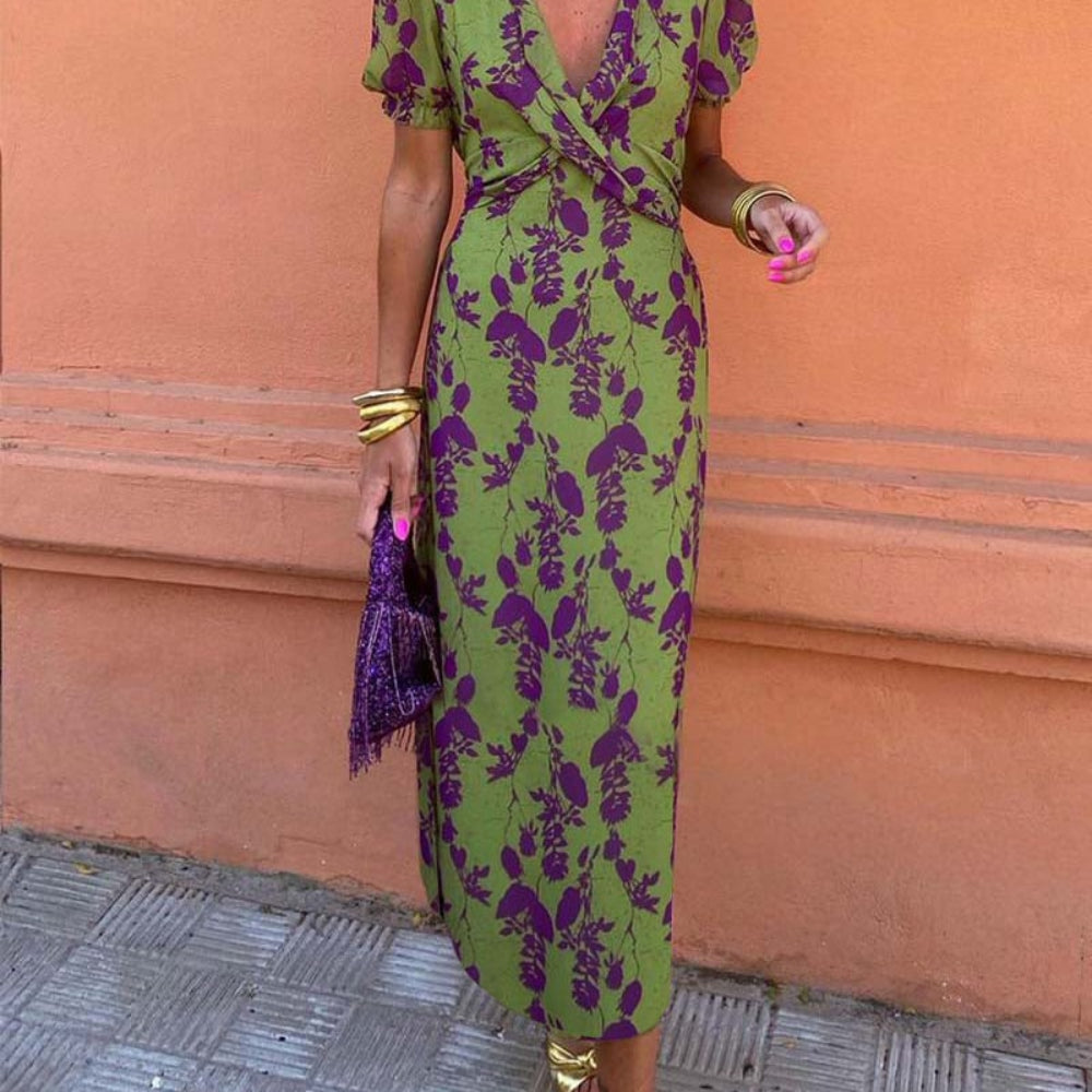 Women's Summer Dress Maxi A-Line | Floral Dress - Image 2
