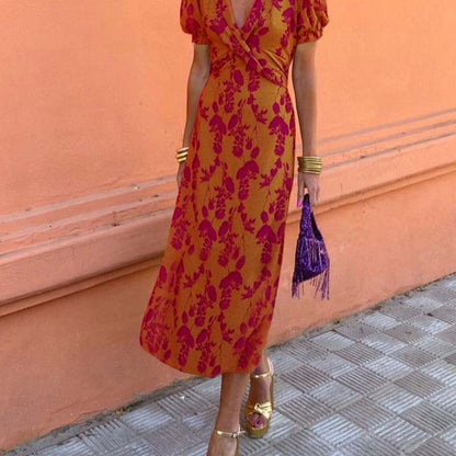 Women's Summer Dress Maxi A-Line | Floral Dress - Image 8