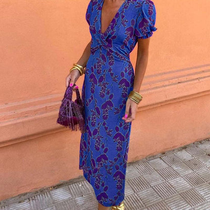Women's Summer Dress Maxi A-Line | Floral Dress - Image 9