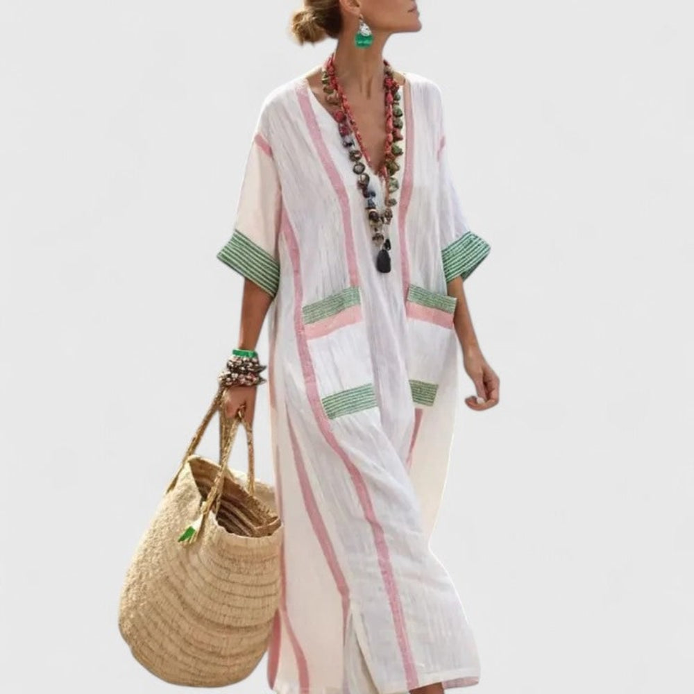 Women's Summer Dress Maxi Long Sleeve | Casual Dress - Image 1