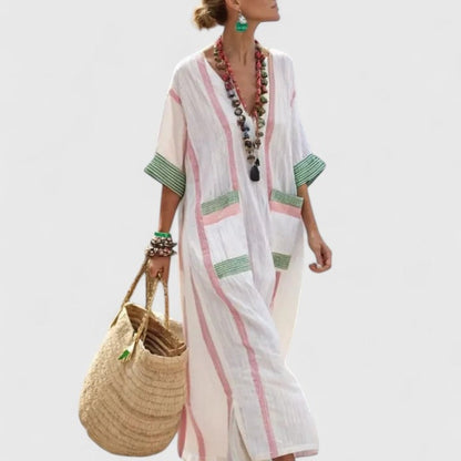 Women's Summer Dress Maxi Long Sleeve | Casual Dress - Image 1
