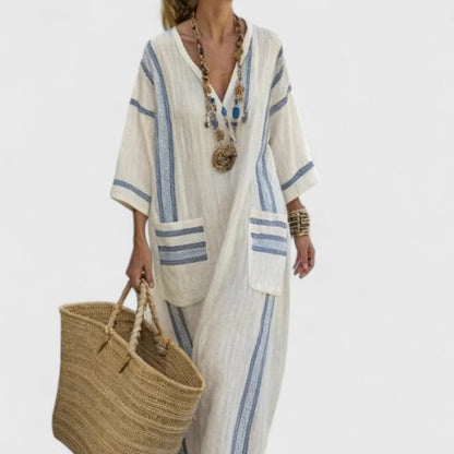 Women's Summer Dress Maxi Long Sleeve | Casual Dress - Image 4
