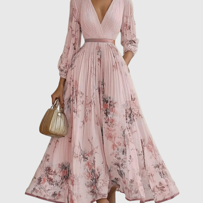 Women's Summer Dress Maxi Long Sleeve | Floral Dress - Image 11