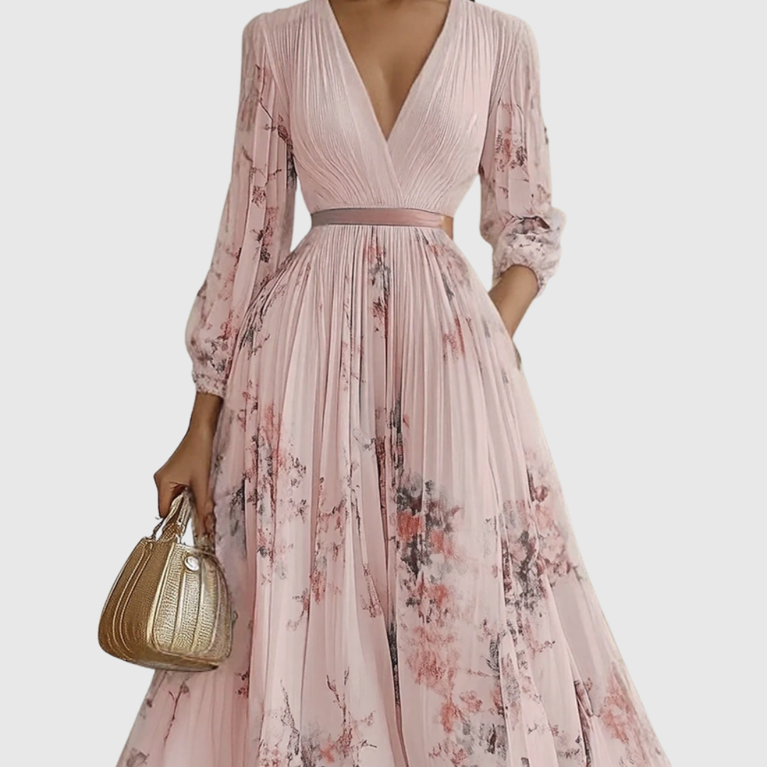 Women's Summer Dress Maxi Long Sleeve | Floral Dress - Image 12