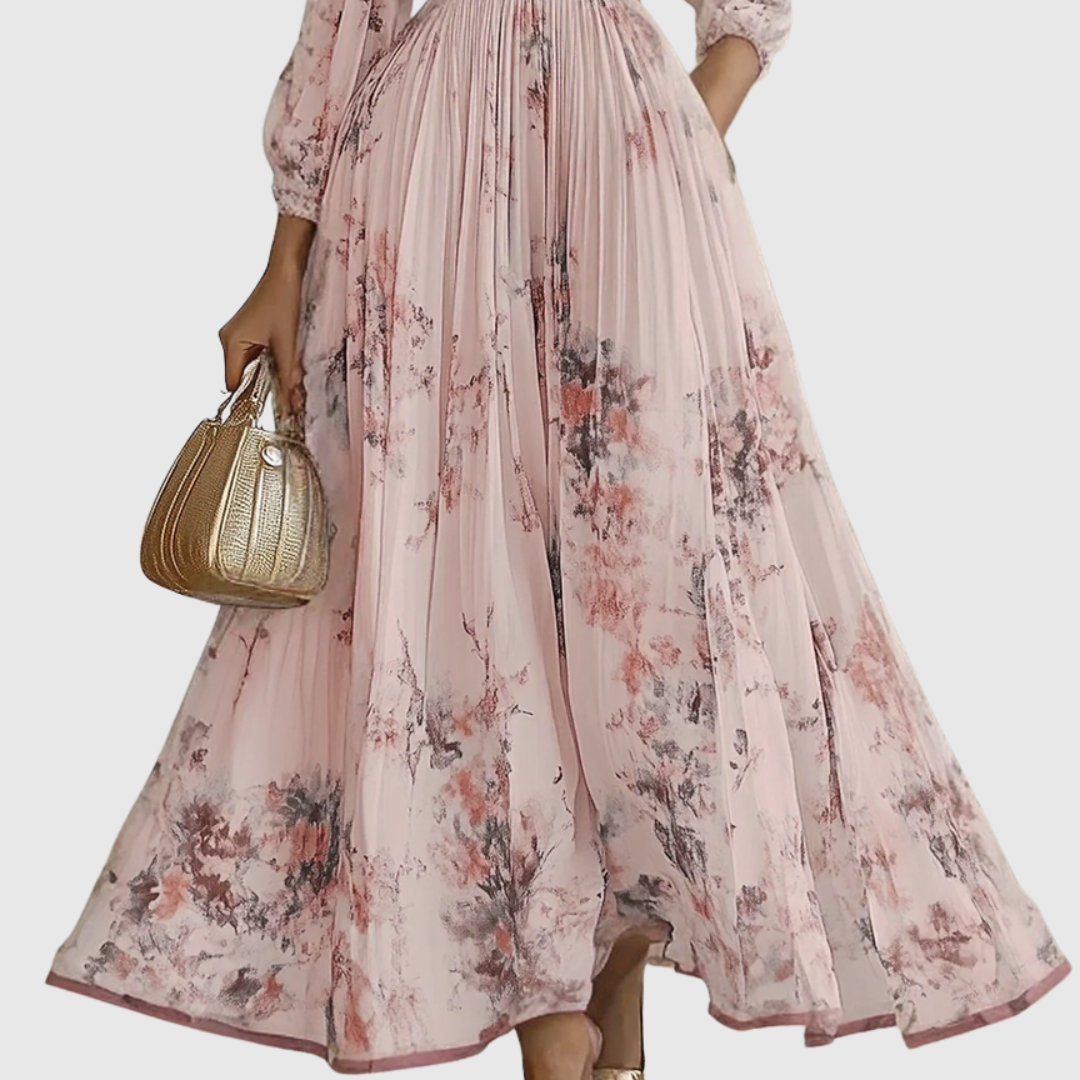 Women's Summer Dress Maxi Long Sleeve | Floral Dress - Image 13