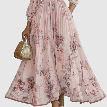 Women's Summer Dress Maxi Long Sleeve | Floral Dress - Image 13