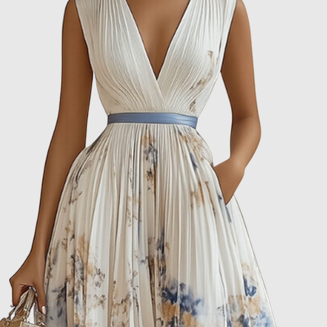 Women's Summer Dress Maxi Long Sleeve | Floral Dress - Image 2