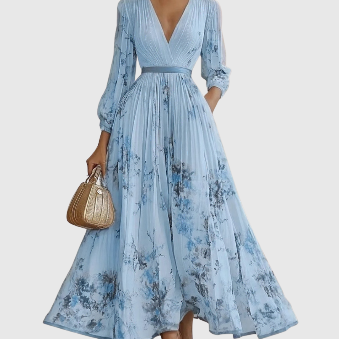 Women's Summer Dress Maxi Long Sleeve | Floral Dress - Image 6
