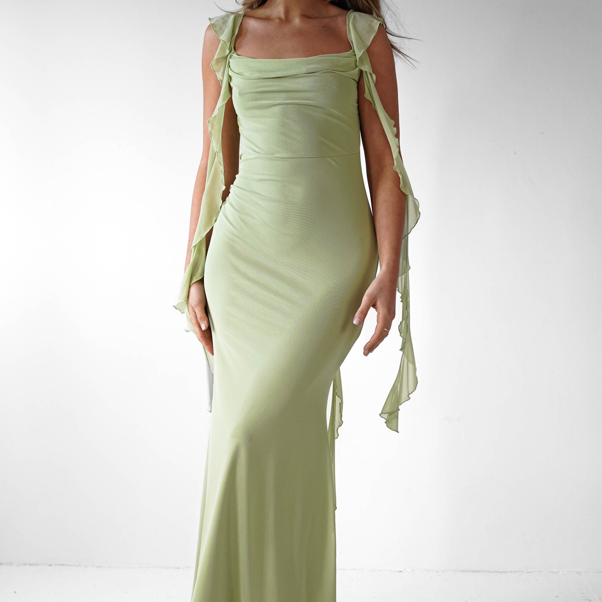 Women's Summer Dress Midi Ruffle | Silhouette Dress - Image 1