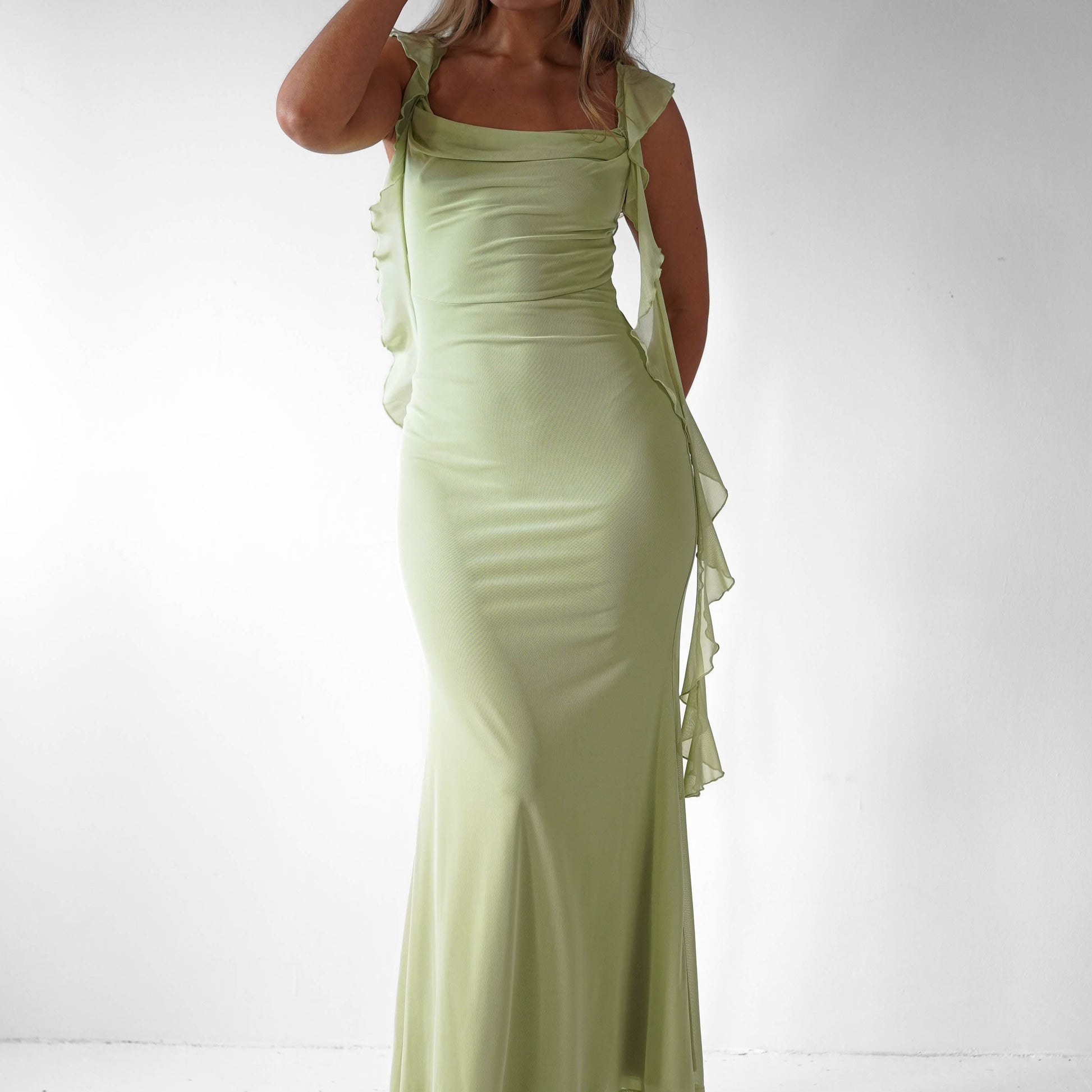 Women's Summer Dress Midi Ruffle | Silhouette Dress - Image 3