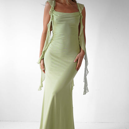 Women's Summer Dress Midi Ruffle | Silhouette Dress - Image 5