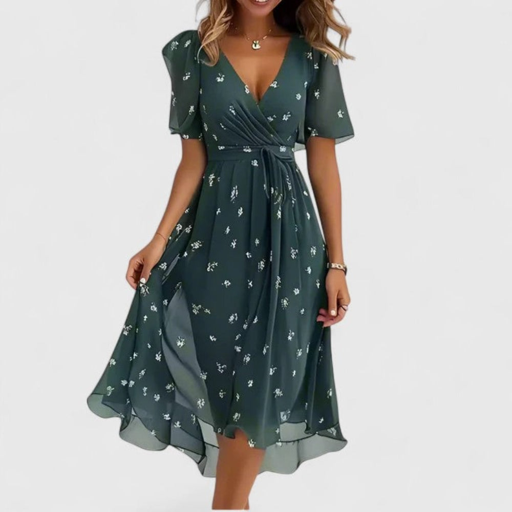 Women's Summer Floral Short Dress Midi | Boho - Image 6