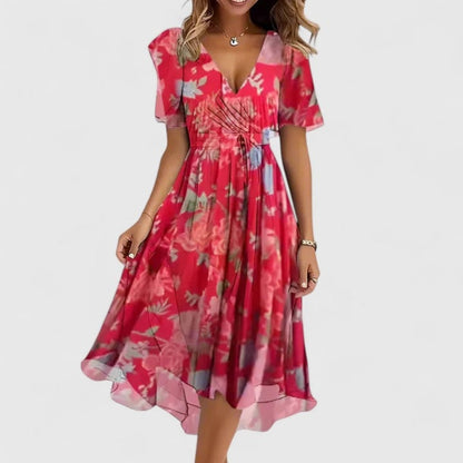 Women's Summer Floral Short Dress Midi | Boho - Image 8