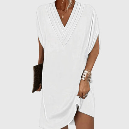 Women's Summer Flowy V-Neck Dress | Tummy-Hiding - Image 6