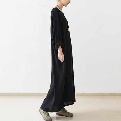 Women's Summer Long Sleeve Caftan Dress Midi | Boho - Image 3